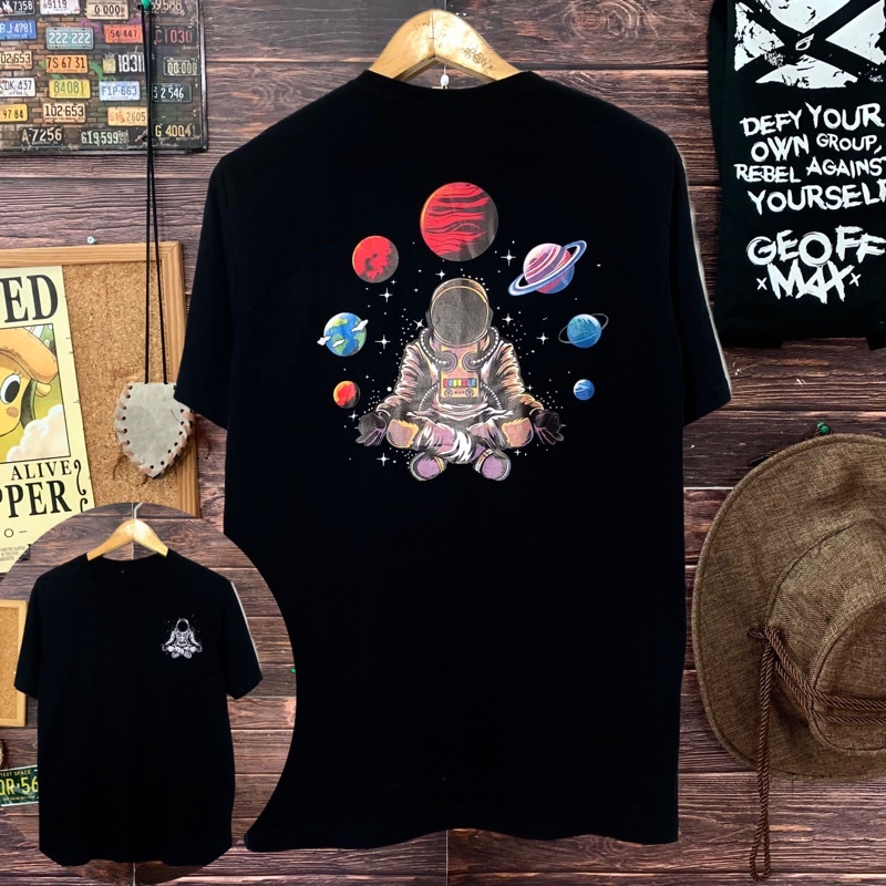 kaos distro pria astronot kaos nasa kaos pria unisex M L xL