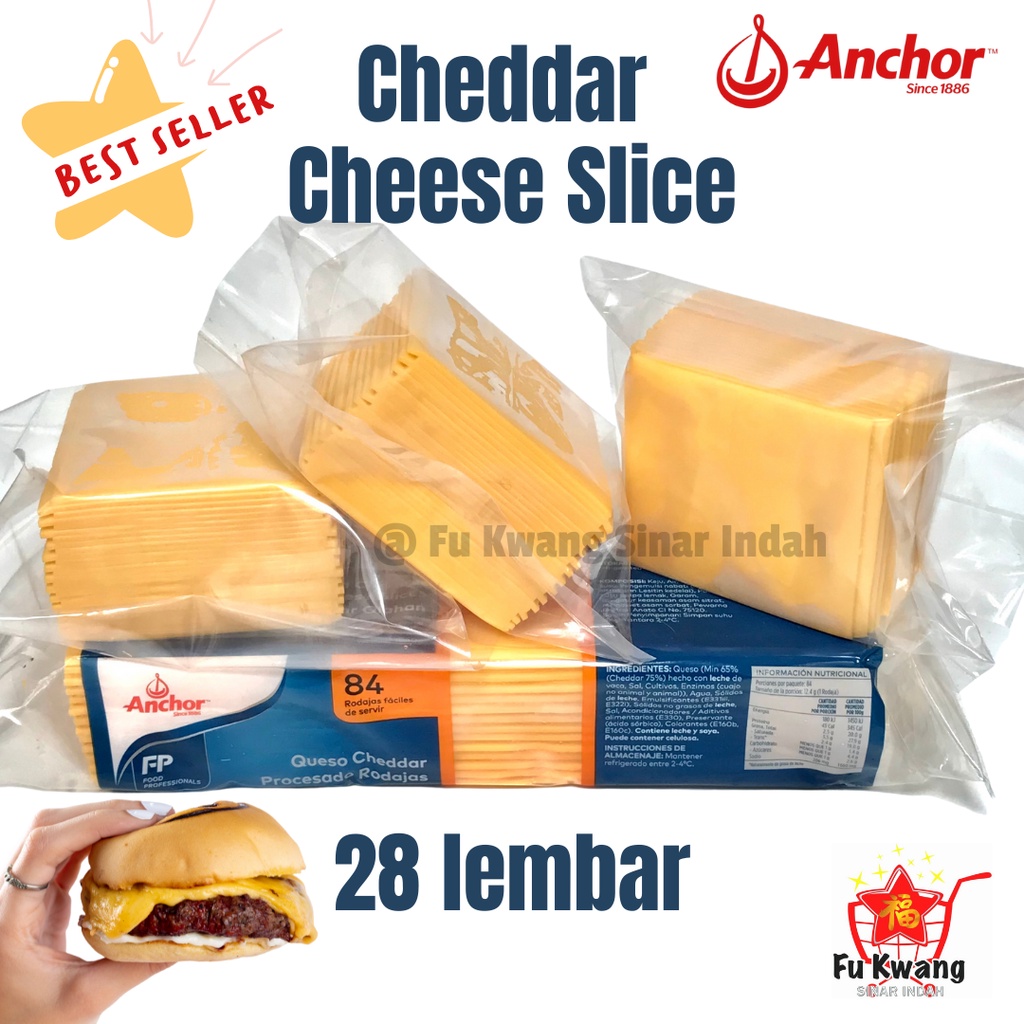 

Anchor Red Cheddar Cheese Slice 28 slice