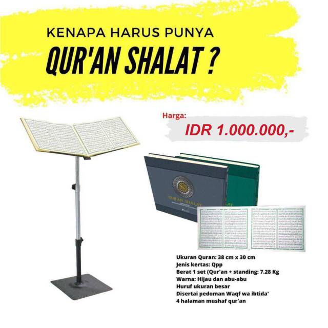 QUR'AN SHALAT DENGAN STAND