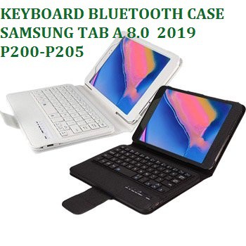 KEYBOARD LEATHER CASE SAMSUNG GALAXY TAB A 8.0 2019 SM-P200/P205 WITH STAND COVER