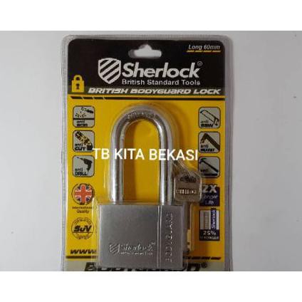 Flash Sale - Gembok Sherlock 50Mm (Long) / Gembok Anti Maling Sherlock