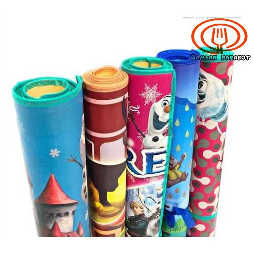 Tikar gambar spon karakter  tiker evamat tikar plastik karpet karakter karpet lantai Motif