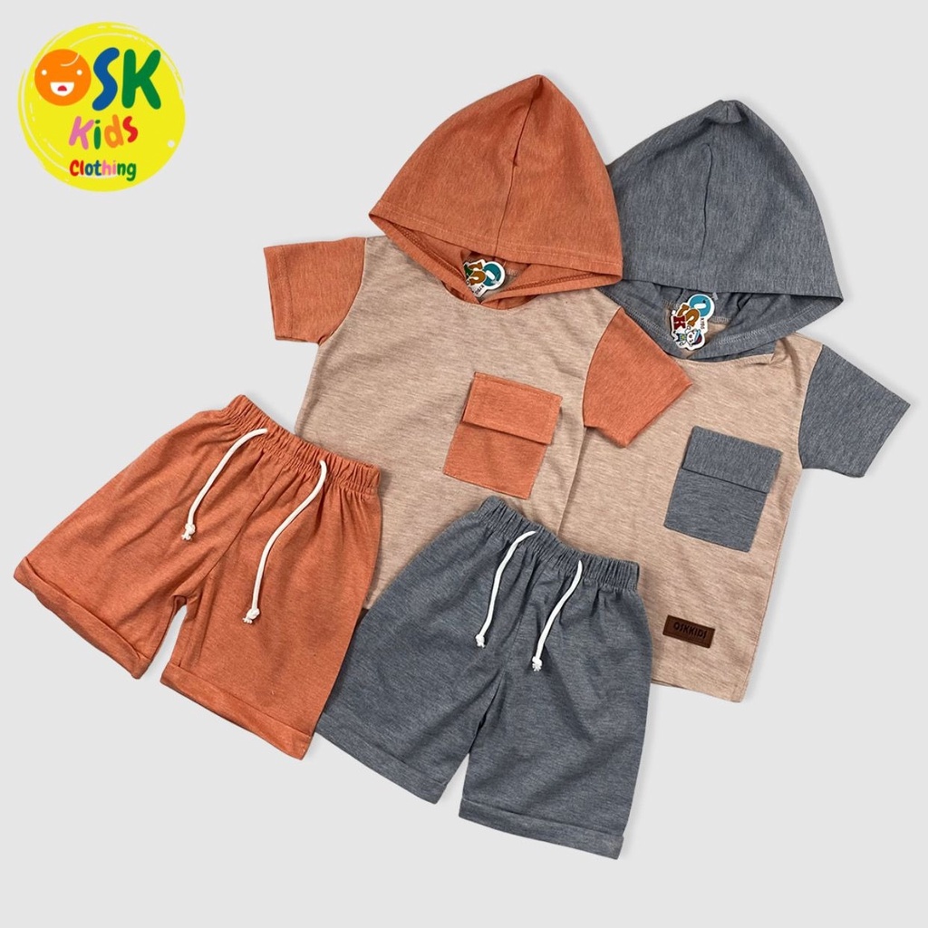 Setelan Anak Sweater Set Hoodie Atasan Bawahan Aruna Hoodie (3-8Tahun)