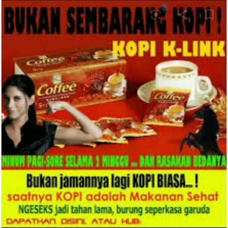 

KOPI GINSENG/KOPI TAHAN LAMA/KOPI KLINK