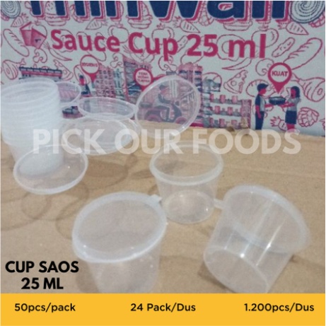 THINWALL SAUCE CUP 25 ML / 35 ML / 60 ML / 150 ML | CUP PLASTIK | CUP SAOS SAMBAL