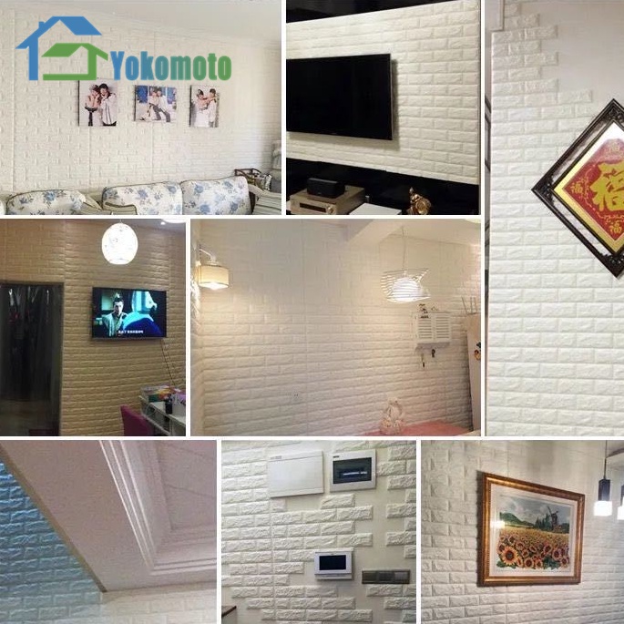 Ready Stock Wallpaper Dinding 3d Stiker Dinding kamar tidur hiasan dinding kamar tidur Dekorasi home living-8