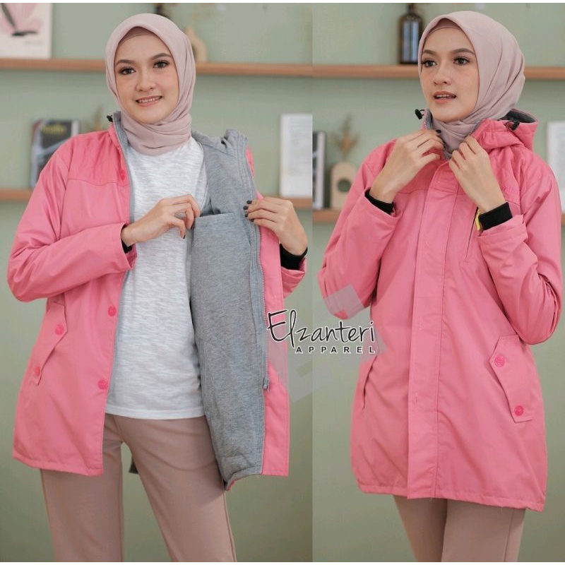 Jaket Wanita Terbaru Sabrina Bolak Balik