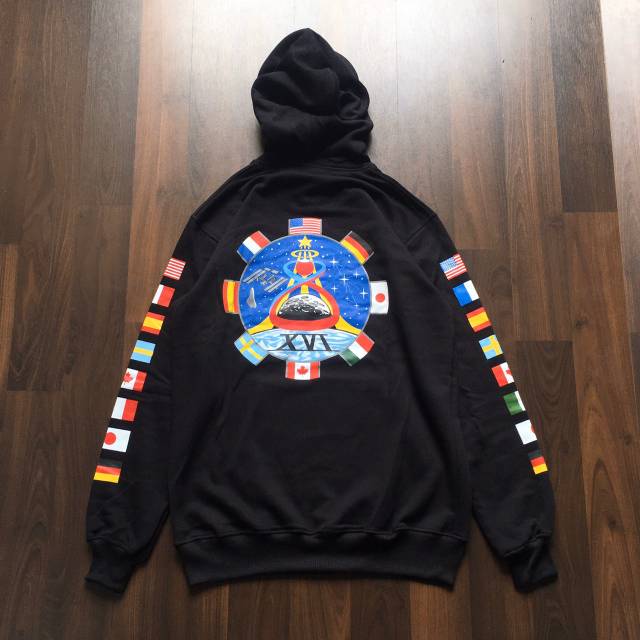 nasa sweater with flags