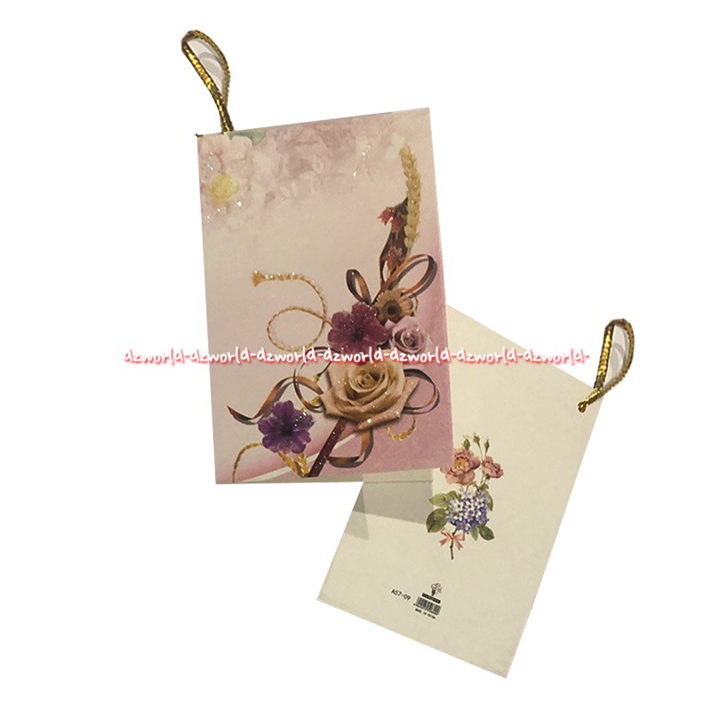 Greeting Card Kartu Ucapan Motif Bunga Tambahan Kartu Cards untuk Kado Kertas Ucapan Greetings