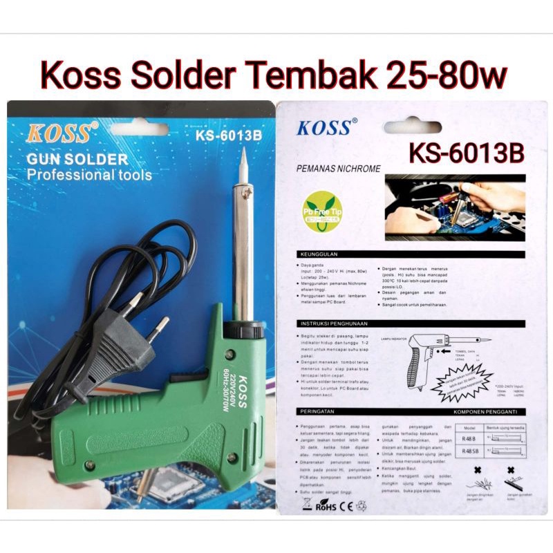 Koss Solder Tembak Gun Solder 25-80W KS-6013B