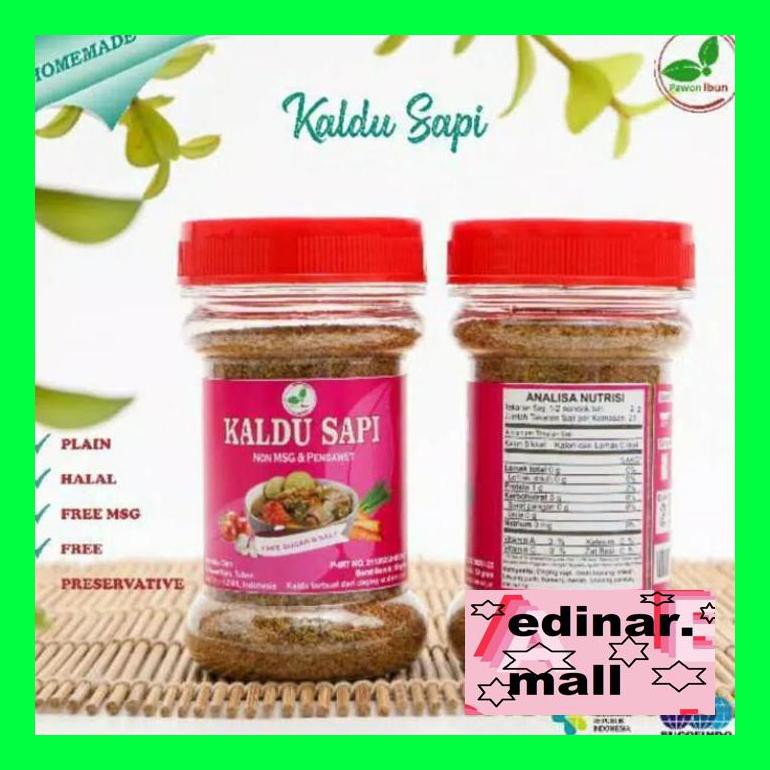 

50Siusbu Kaldu Sapi Pawon Ibun | Kaldu Sapi Non Msg | Kaldu Sehat | Kaldu Mpasi Bud050S