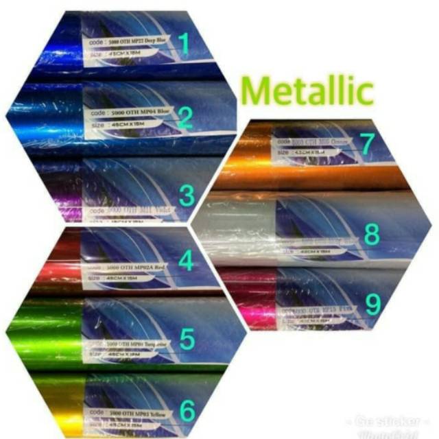 

Sticker/sticker profix vinyl metalic glosy/metalic roll 45cm x 15m