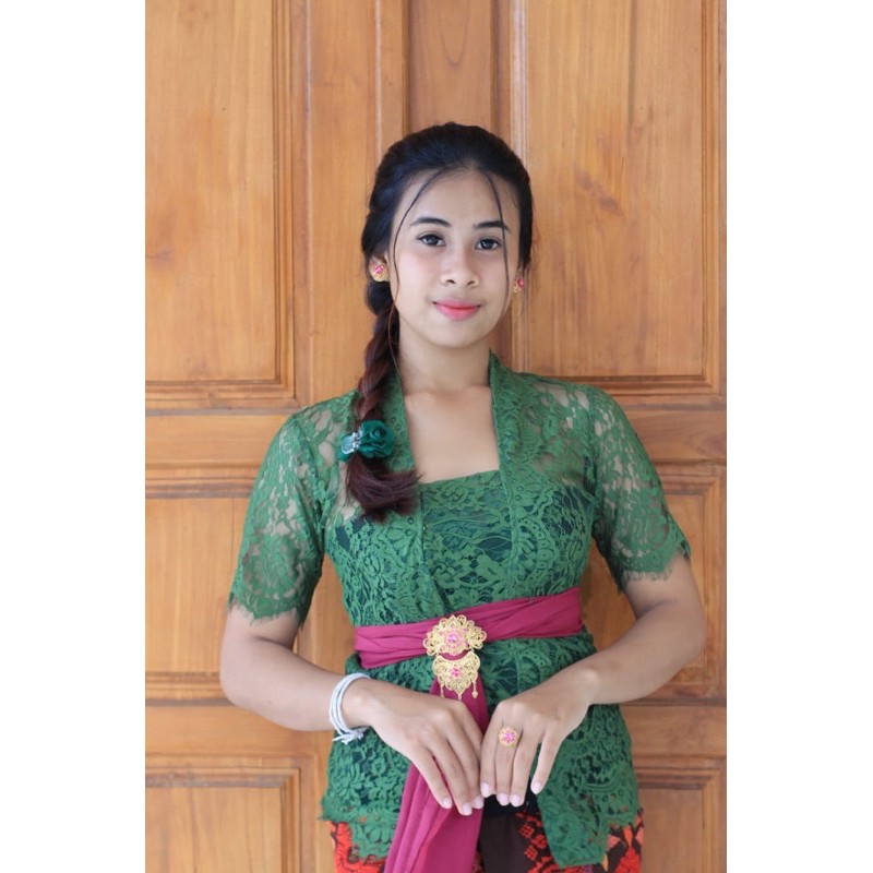 kebaya bali brokat semiperancis lengan pendek / kebaya brokat / kebaya / kebaya bali / brokat