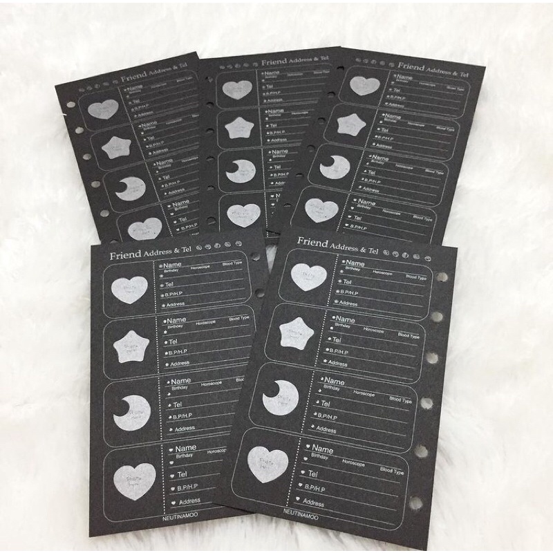 

Refill Kertas File Jurnal Diary Korea Ordner Otner Paper Black