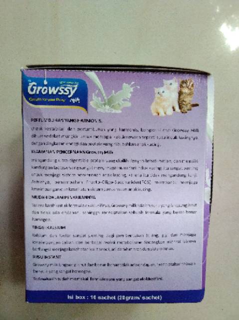 Susu Kucing GROWSSY Sachet