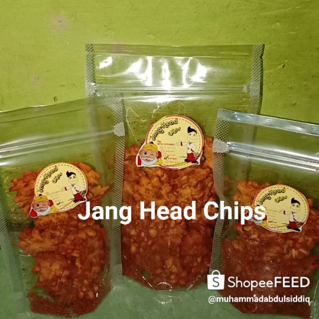 

Keripik Seblak Kering "Jang Head Chips" berat 250gr Level Original Wajar Cetar Sangar