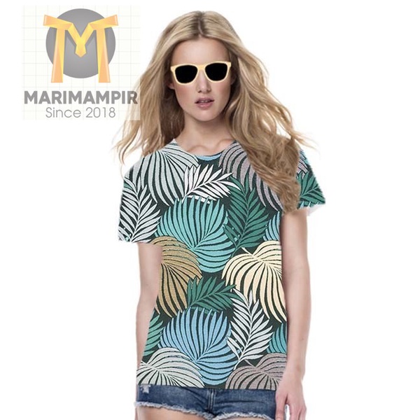 Marimampir t shirt wanita kaos wanita-batik kaos full print batik