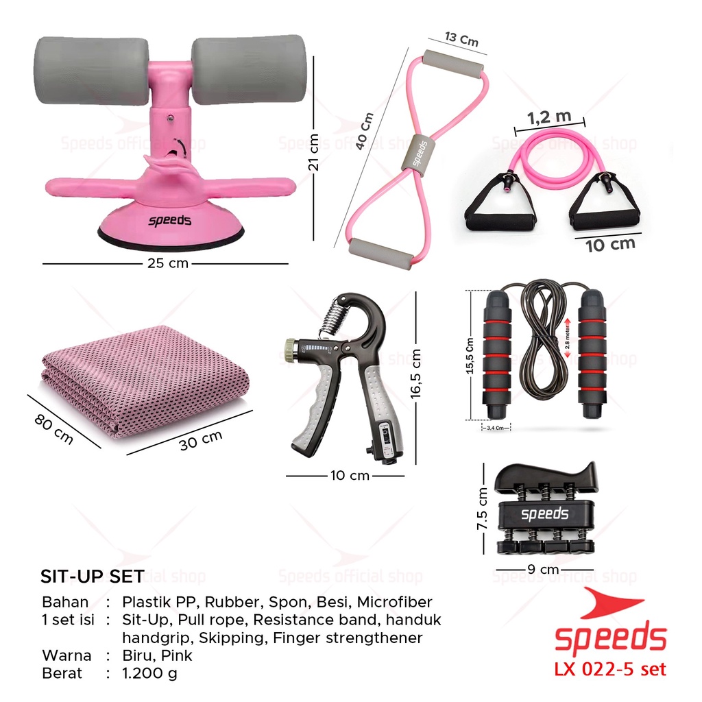 SPEEDS Alat Bantu Sit Up Bar Portable Penahan Kaki Double Holder Sit Up Stand Holder 022-4-1