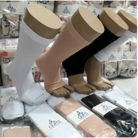 Kaos Kaki Wudhu Muslimah Nylon Spandek Polos Premium Untuk Umrah Haji Muzdalifah