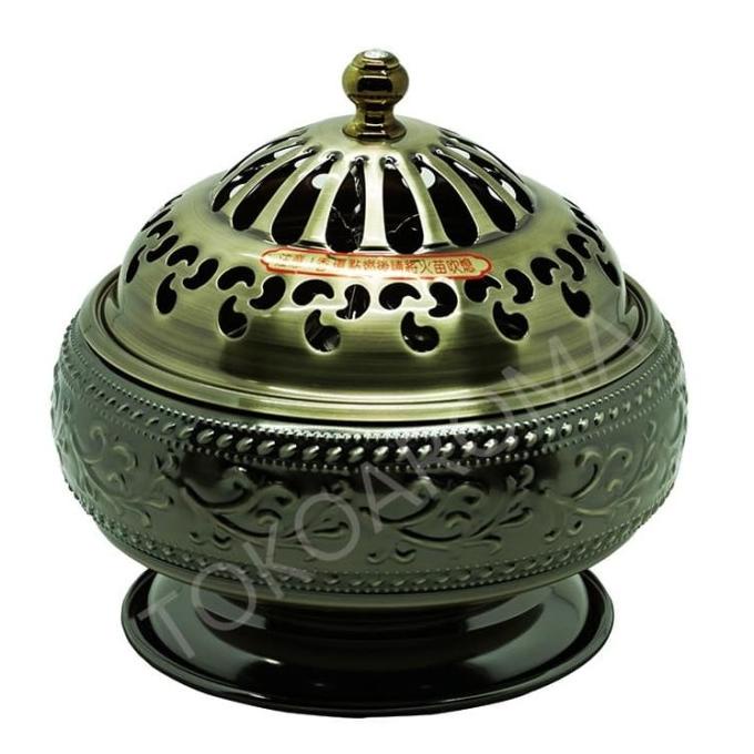 Produk Terbaik] Dupa India (Accessories) Tempat Dupa LIngkar Tutup Hitam