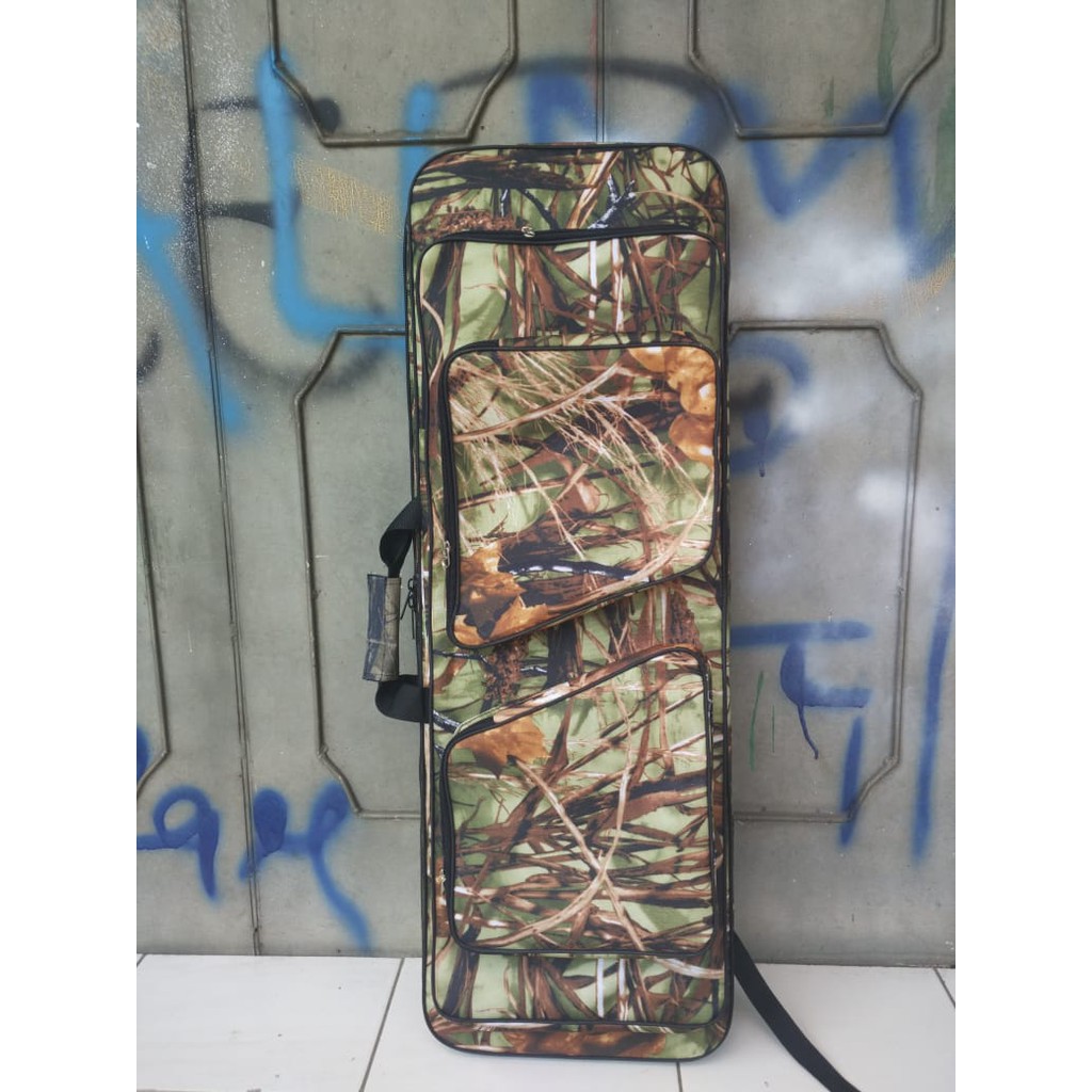 Tas senapan kotak camo 80cm Busa telur