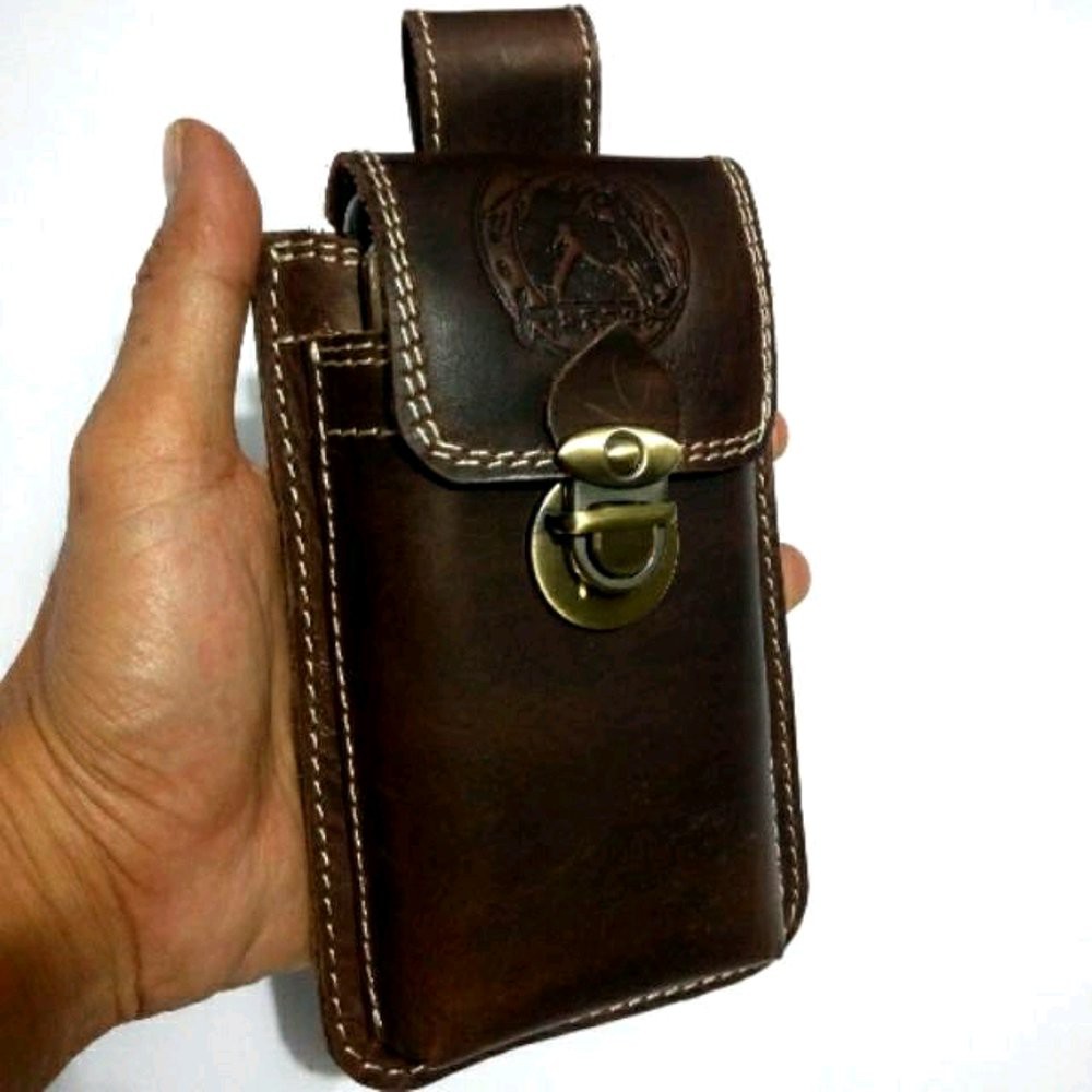 JUAL ACC HP Sarung hp kulit asli original - dompet hp kulit asli - tempat hp kulit