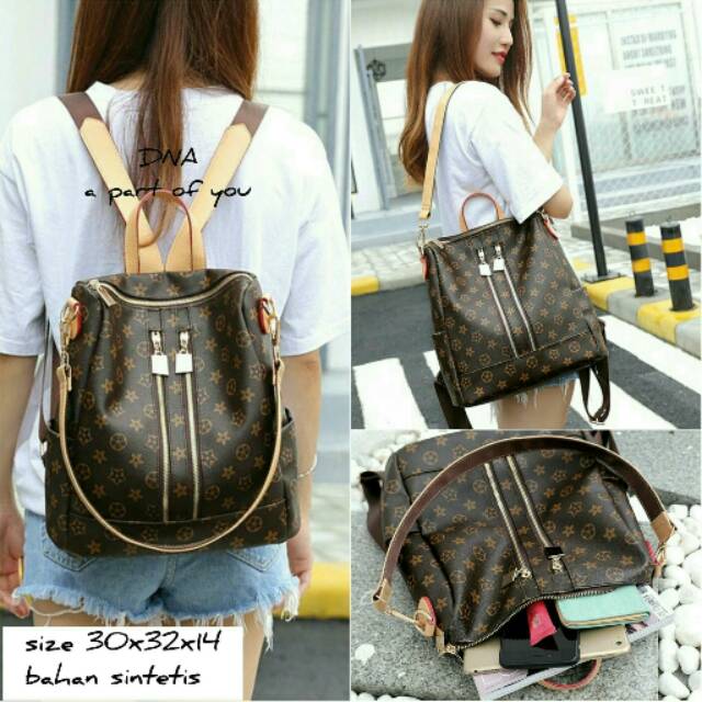 BACKPACK / TAS PUNGGUNG LV / TAS GENDONG / TAS / TAS WANITA / TAS KOREA / GROSIR TAS / TAS MURAH 🌟