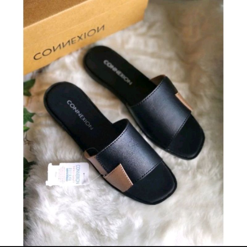 Sandal slop conexion kombinasi/sandal wanita terbaru