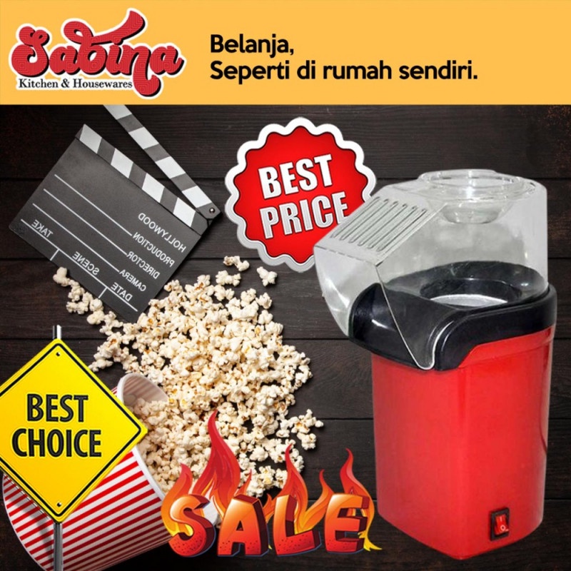 Mesin Popcorn Maker Electric Hot Air Corn Machine 1200W