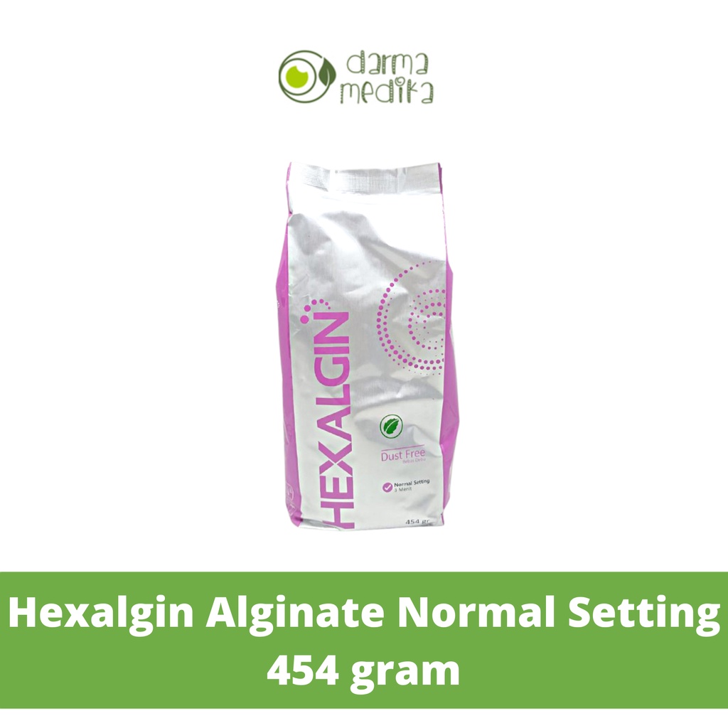 Hexalgin Alginate Normal Setting / Bahan Cetakan Gigi 454 gr 454gr