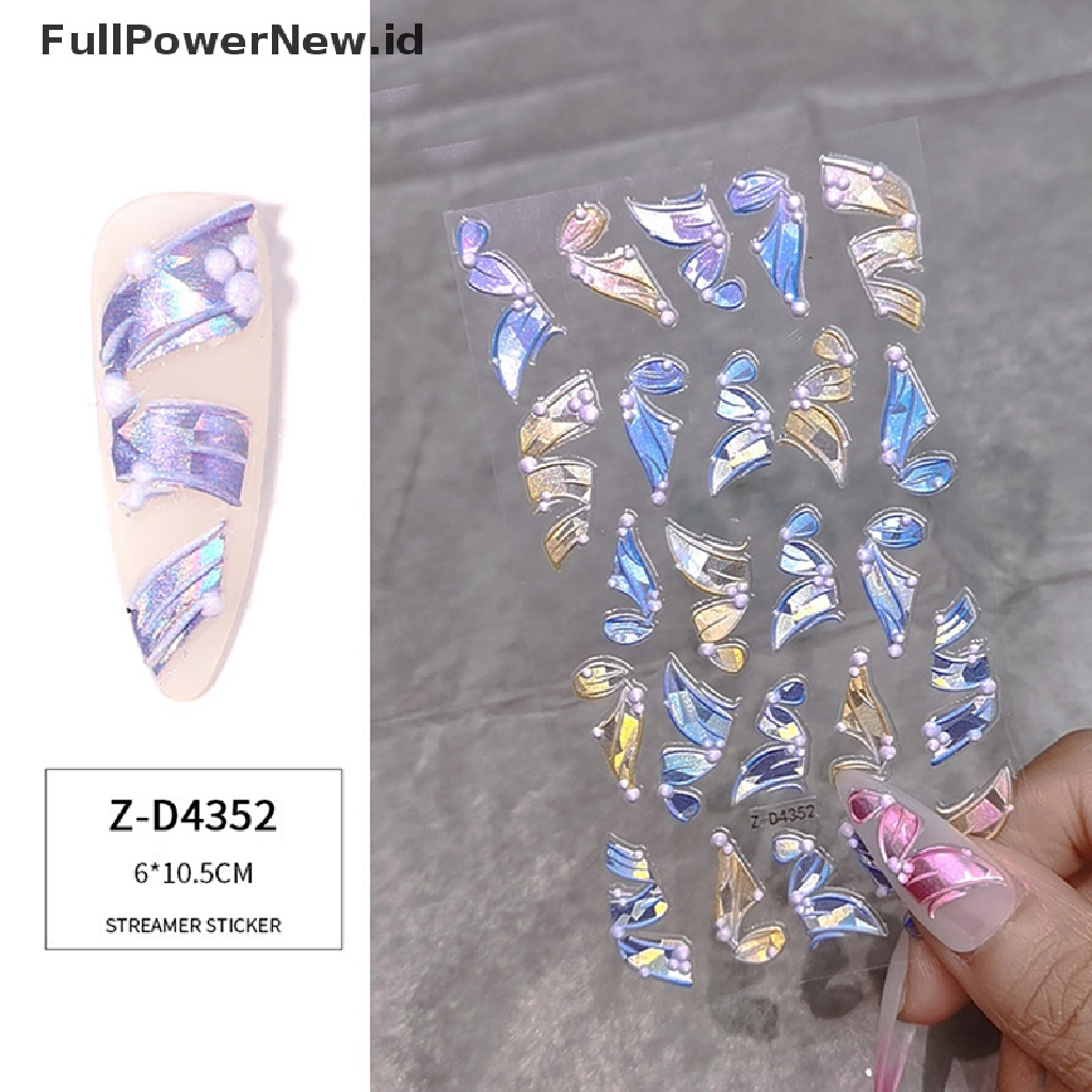 (Full) Stiker Kuku 5D diy Untuk nail Art