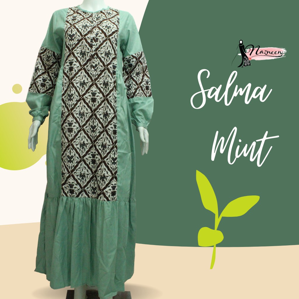 Gamis Batik EXCLUSIVE Ndoro Nazneen Cantik Bahan Katun ...