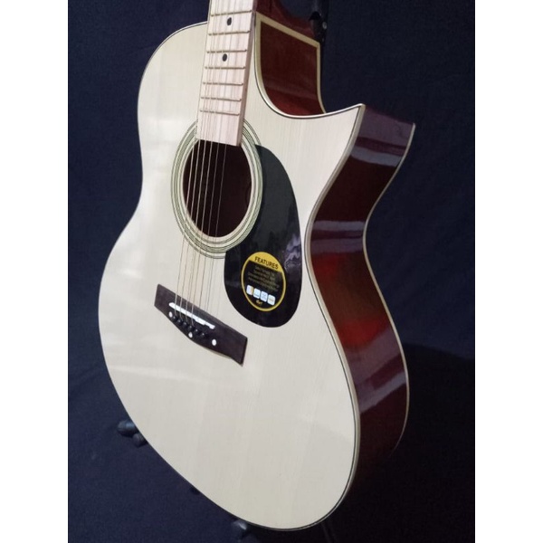 GITAR AKUSTIK CORT CUSTOM TANAM BESI DOUBLE ACTION BERGARANSI