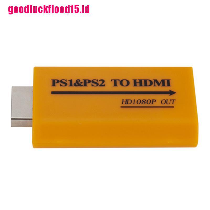 (LUCKID) Adapter Konverter 1080P HD PS1 / PS2 Ke HDMI Audio Video Untuk HDTV