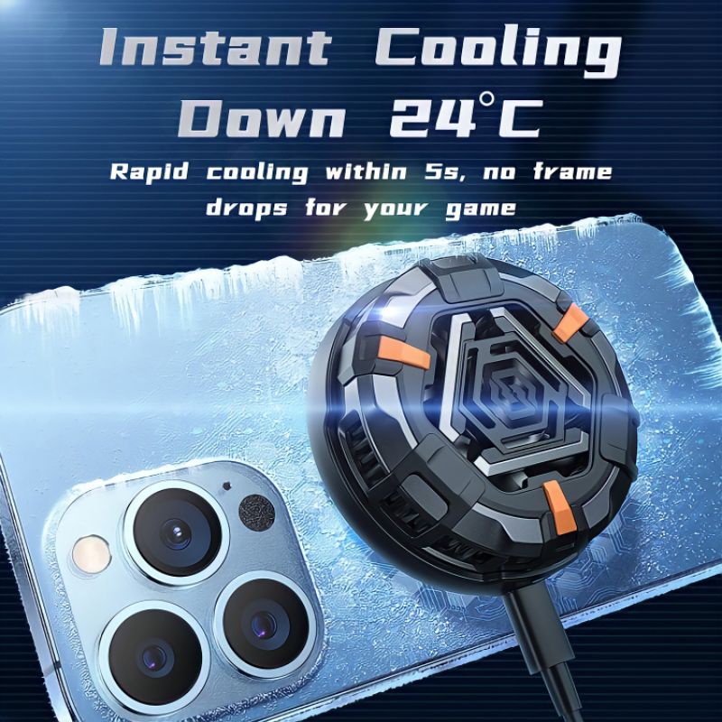 Funcooler Benks SR05 Magnetic Mobile Phone Fan Cooler Radiator Pendingin HP Cooling Fan Gaming