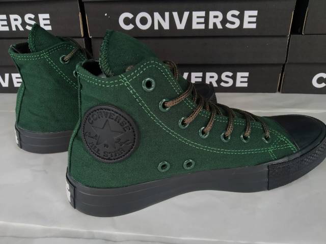 Sepatu Pria Boots Converse Chuck Taylor 70s Hight Hijau Army / tinggi Premium