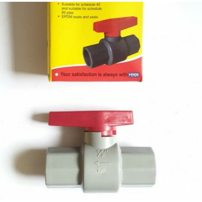 HSS BALLVALVE PVC STOP KRAN 1/2" INCH