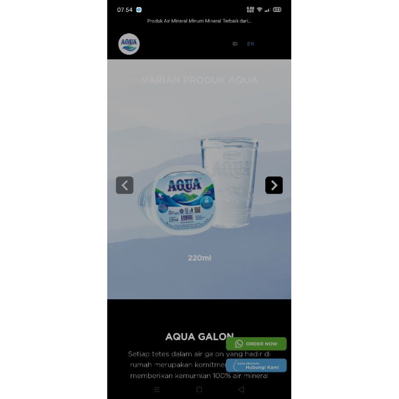 

Aqua Cup 220ml isi 48