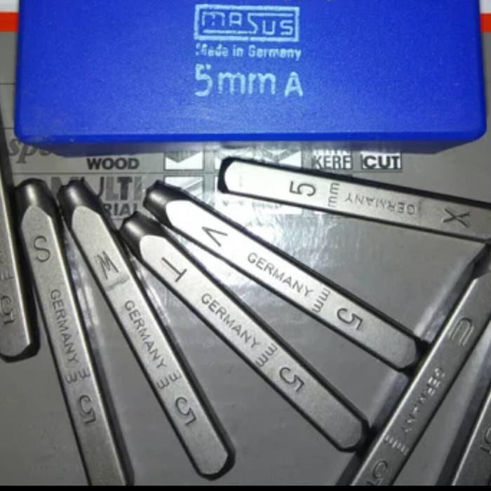 

MASUS Germany Huruf Ketok 5 Mm Stamp Punch Letter A - Z