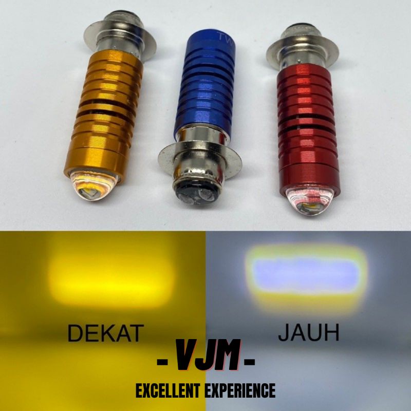 Lampu Depan motor/Lampu led Laser putih kuning MiO beat Vario 110 Mx Kharisma Supra Revo matic/Bebek