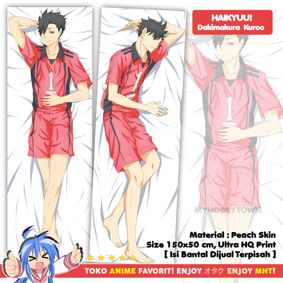 Sarung Bantal Anime Dakimakura Haikyuu : Kuroo Tetsuro Nekoma