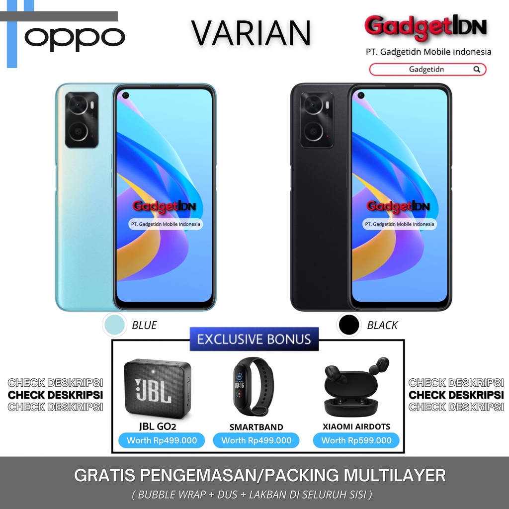 OPPO A76 11/128GB ( 6GB + 5GB EXTENDED RAM ) GARANSI RESMI OPPO