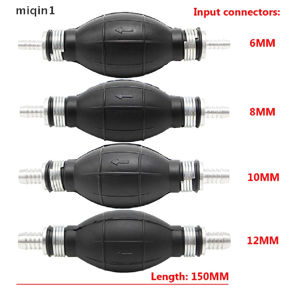 [miqin1] Pump Line Hand Primer Bulb Semua Bahan Bakar Cocok Untuk Mobil Kapal Laut Tempel Karet Panas [MQ1]