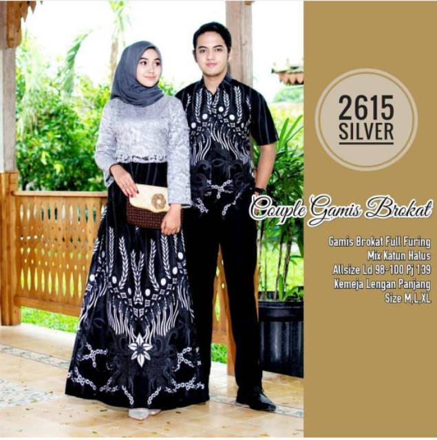 Gamis Couple Brokat terlaris | Gamis brokat | Kemeja Batik lengan panjang