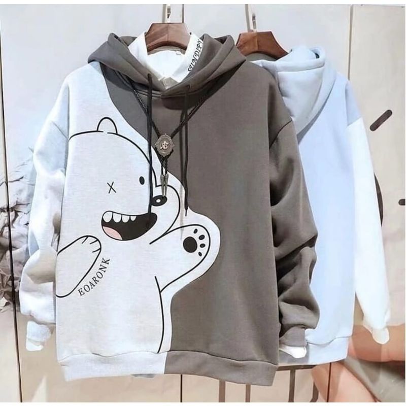 Bear sweater outerwear fashion remaja