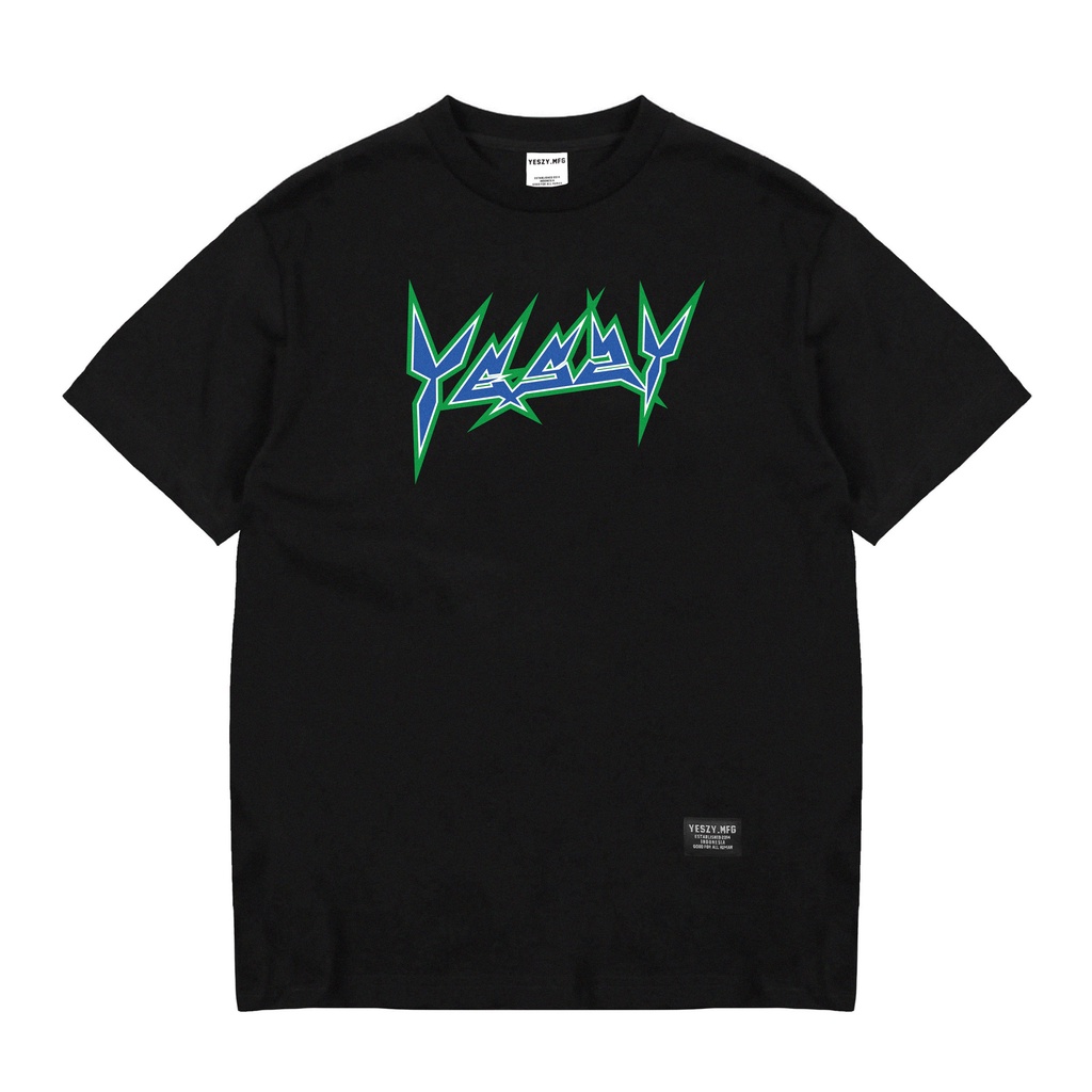 YESZY.MFG Tshirt Black Remix F. Blue