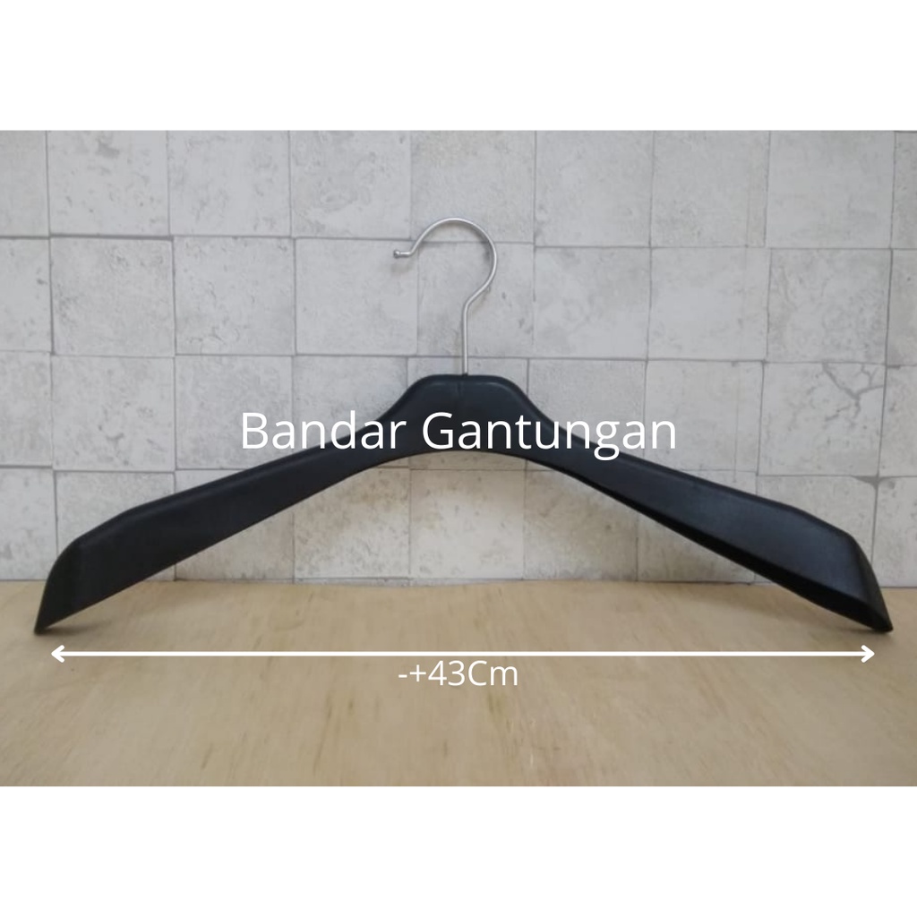 1 LUSIN Hanger baju Plastik Distro 181 Warna hitam 1lusin-LSN