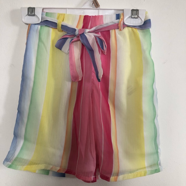 Celana kulot pendek anak warna warni