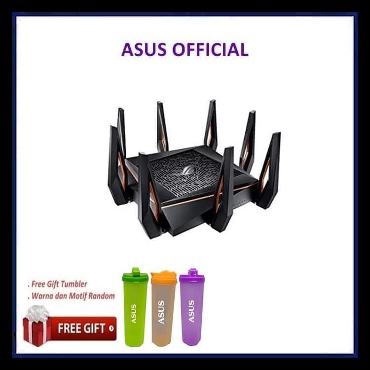 Asus Rog Rapture Gt-Ax11000 Tri-Band Gaming Wifi 6 Router Gt Ax11000 - Black
