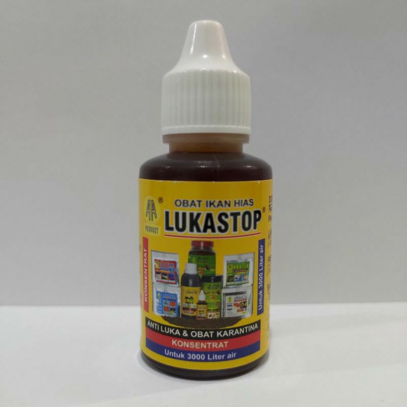 lukastop obat ikan luka dan jamur kulit produk original